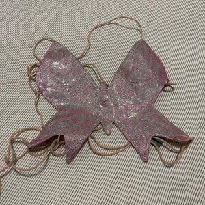 BNWT Sparkly Pink Butterfly Top
